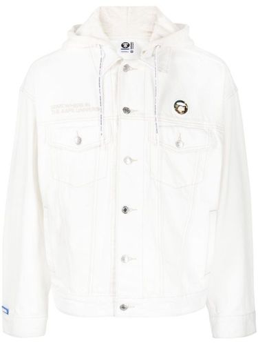 Veste en jean à patch logo - AAPE BY *A BATHING APE® - Modalova
