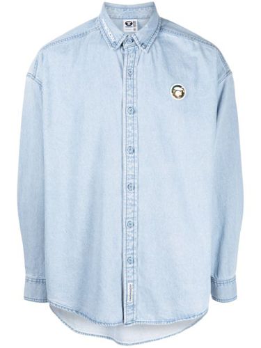 Chemise en coton à patch logo - AAPE BY *A BATHING APE® - Modalova