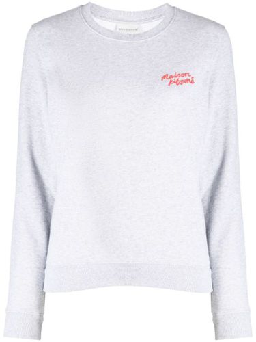 Sweat en coton à logo brodé - Maison Kitsuné - Modalova