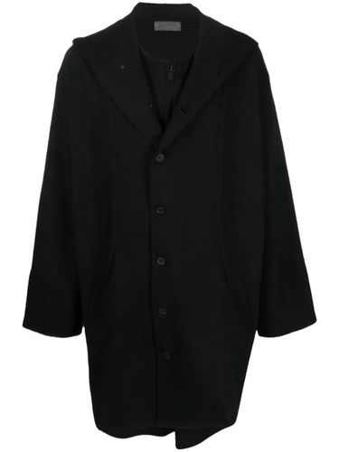 Manteau boutonné à capuche - Yohji Yamamoto - Modalova