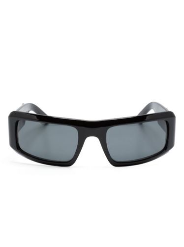Lunettes de soleil rectangulaires à plaque logo - Palm Angels Eyewear - Modalova