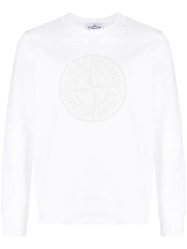 Sweat en coton à logo brodé - Stone Island - Modalova