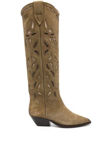 Bottes Denvee 40 mm en daim - ISABEL MARANT - Modalova