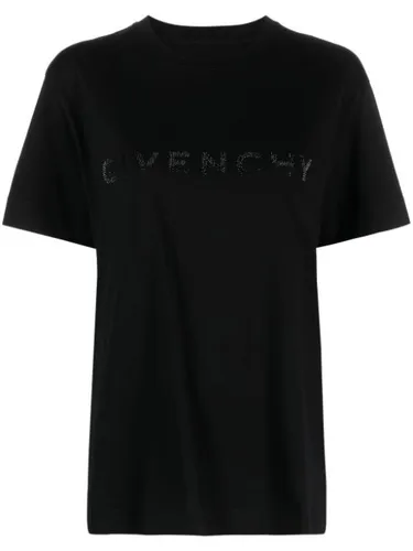 T-shirt en coton à ornements strassés - Givenchy - Modalova