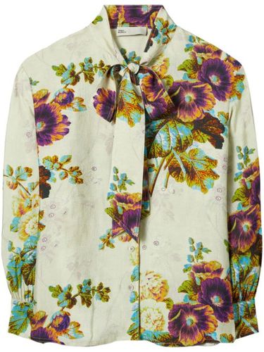 Blouse en soie à fleurs - Tory Burch - Modalova