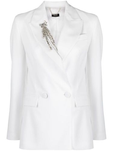 Blazer croisé à détail de broche - LIU JO - Modalova