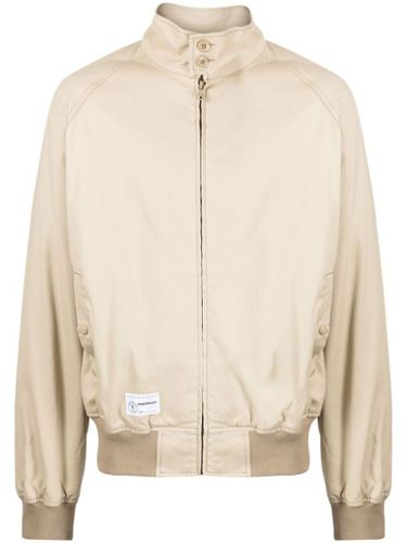 Veste bomber zippée à logo brodé - CHOCOOLATE - Modalova