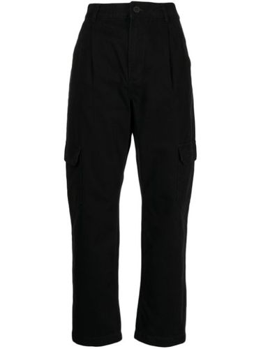 Pantalon cargo à logo brodé - CHOCOOLATE - Modalova