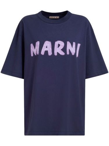 T-shirt en coton à logo imprimé - Marni - Modalova