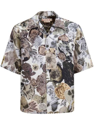 Chemise en soie à fleurs - Marni - Modalova