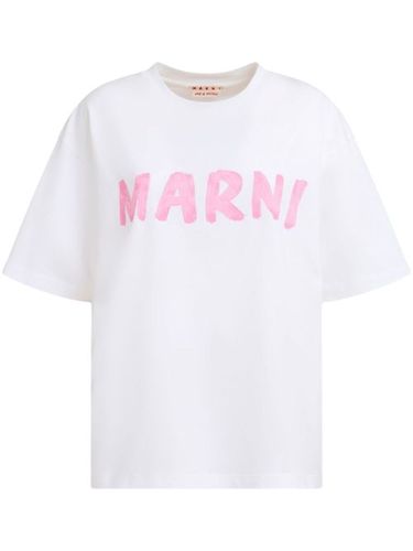 T-shirt en coton à logo imprimé - Marni - Modalova