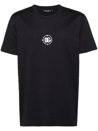 T-shirt en coton à logo imprimé - Dolce & Gabbana - Modalova