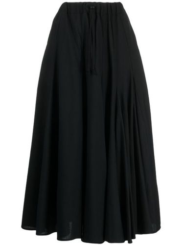 Jupe mi-longue en laine à taille haute - Yohji Yamamoto - Modalova