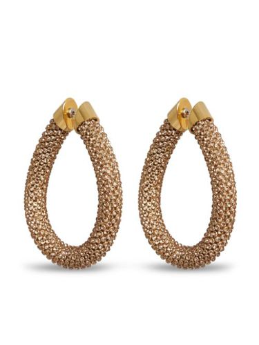 Boucles d'oreilles Gold Pixel en maille métallique - Rabanne - Modalova