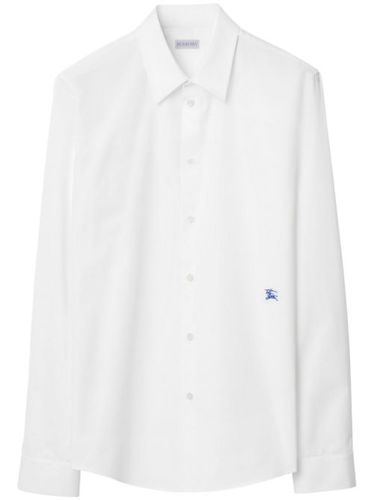 Chemise en popeline à logo brodé - Burberry - Modalova