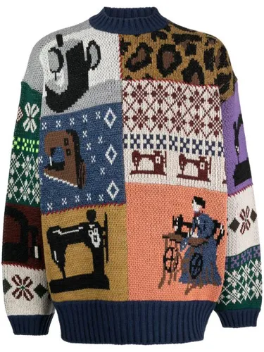 Pull en maille à motif intarsia - KAPITAL - Modalova
