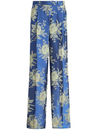 Pantalon ample à fleurs en jacquard - ETRO - Modalova