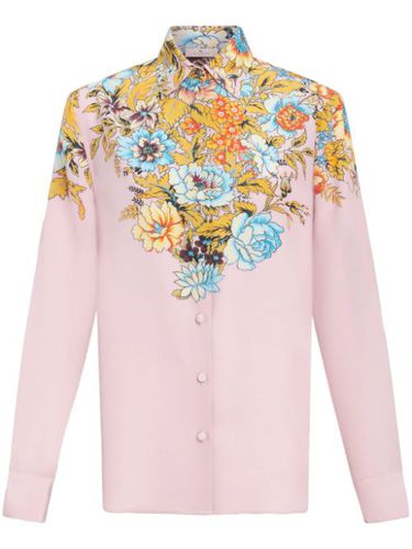 Chemise en crêpe de chine à fleurs - ETRO - Modalova