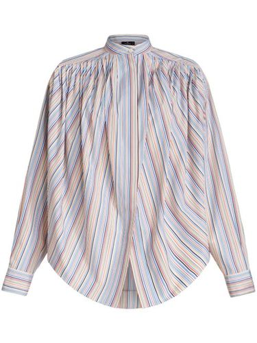Blouse froncé en coton à rayures - ETRO - Modalova