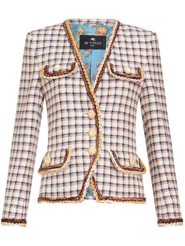 Veste bomber en coton à carreaux - ETRO - Modalova