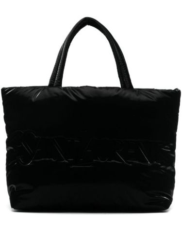 Sac cabas à logo embossé - Saint Laurent - Modalova