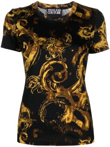 T-shirt Watercolour Couture en coton - Versace Jeans Couture - Modalova