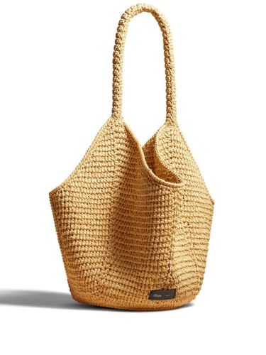 Sac cabas Lotus médium en raphia - KHAITE - Modalova