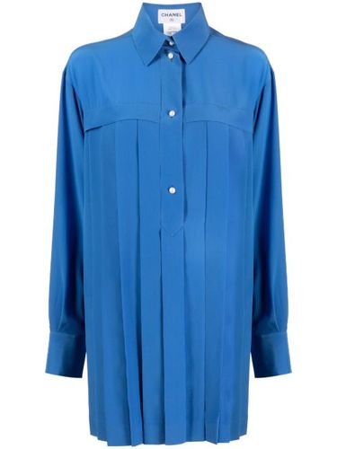 Chemise en soie à imprimé abstrait - CHANEL Pre-Owned - Modalova