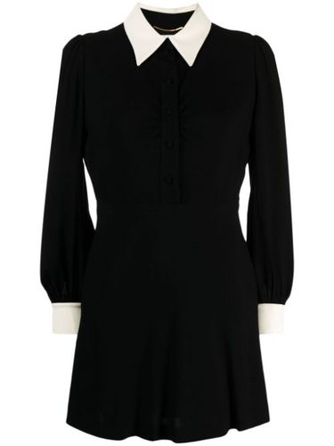 Robe courte à col contrastant - Saint Laurent Pre-Owned - Modalova