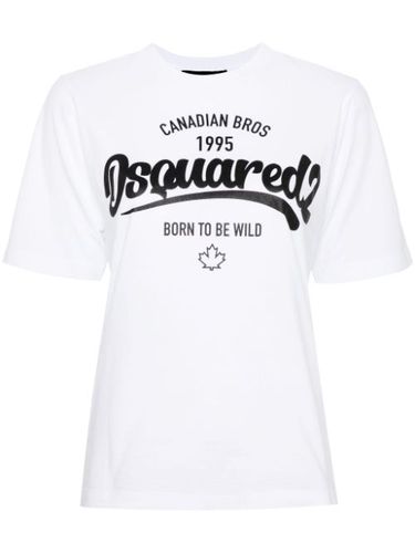 T-shirt en coton à logo imprimé - DSQUARED2 - Modalova