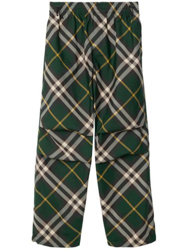 Pantalon ample à carreaux - Burberry - Modalova