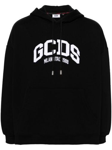 Hoodie en coton à logo brodé - GCDS - Modalova