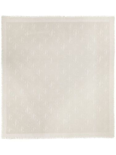 Foulard en soie mélangée Emani à motif monogrammé - Jimmy Choo - Modalova