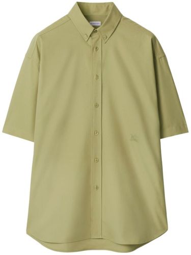 Chemise en popeline à logo brodé - Burberry - Modalova