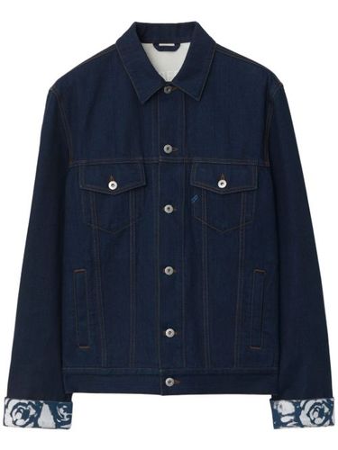 Veste en jean à patch logo - Burberry - Modalova