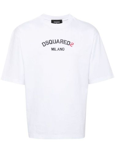 T-shirt en coton à logo imprimé - DSQUARED2 - Modalova