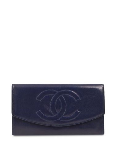 Portefeuille en cuir à logo CC (1992) - CHANEL Pre-Owned - Modalova