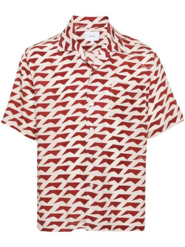 Chemise en soie à motif géométrique - RHUDE - Modalova