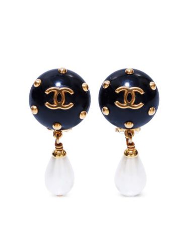 Boucles d'oreilles à perles artificielles (1996) - CHANEL Pre-Owned - Modalova