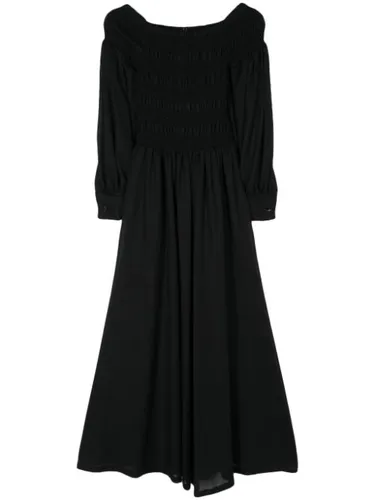 Robe longue en laine à fronces - Max Mara - Modalova