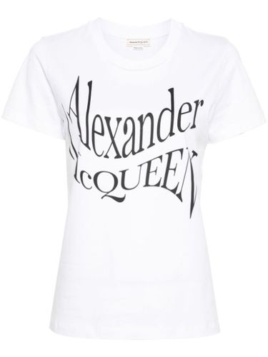 T-shirt en coton à logo imprimé - Alexander McQueen - Modalova