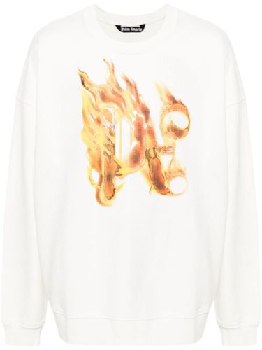 Sweat à logo flammes - Palm Angels - Modalova