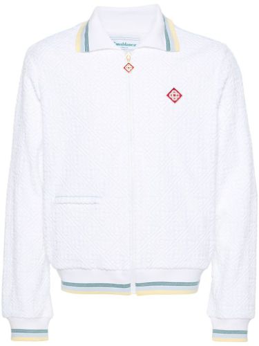 Veste zippée à motif monogrammé - Casablanca - Modalova