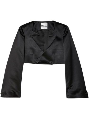 Kei Ninomiya blazer crop à boutonnière croisée - Noir Kei Ninomiya - Modalova