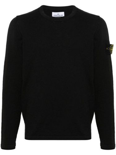 Pull nervuré à patch logo - Stone Island - Modalova