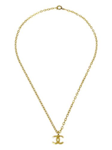 Collier à mini pendentif CC (1982) - CHANEL Pre-Owned - Modalova