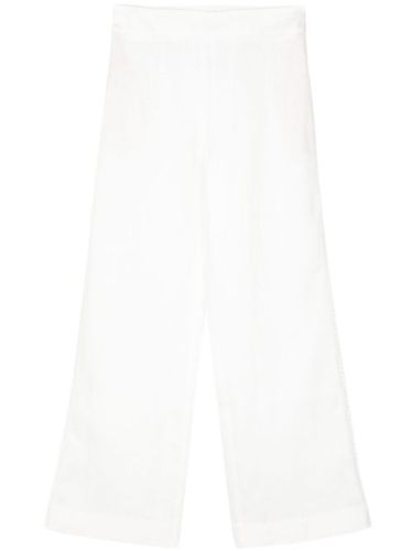 Pantalon droit à broderies - Ermanno Scervino - Modalova