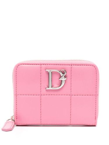 Portefeuille matelassé à plaque logo - DSQUARED2 - Modalova