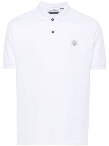 Chemise en coton à patch logo - Stone Island - Modalova