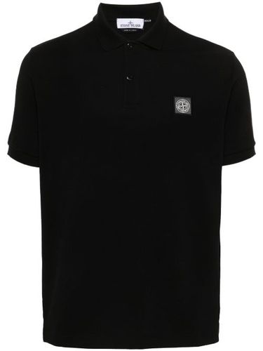 Chemise en coton à patch logo - Stone Island - Modalova
